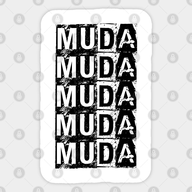 Muda Muda Muda Sticker by Buggy D Clown